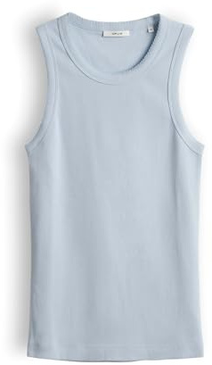 OPUS Damen Top | Tanktop mit femininer Spitzenborte Slim Fit Seasalt, 40