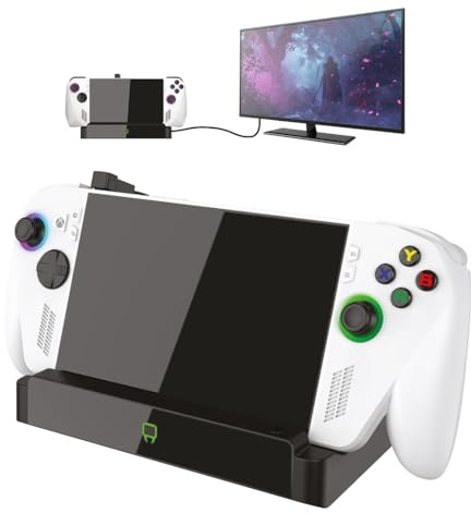 Venom Dock Multimediale per ASUS ROG Xbox Ally e Ally X | Dock HDMI 2.1 4K con Ventole, Ricarica USB-C 100W, Ethernet e USB | Compatibile con Steam Deck, Legion Go, MSI Claw