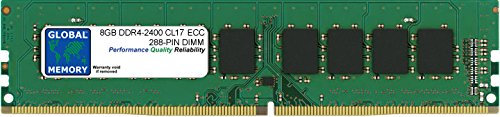 Memoria RAM 8 GB DDR4 2400 MHz PC4-19200 288-PIN ECC DIMM (UDIMM) compatibile con server/workstation/schede madri (non per PC*)