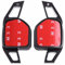 Overdrive-Racing Schaltwippen Verlängerung Kompatibel mit Audi A3 S3 RS3 A4 S4 A5 S5 RS5 A6 S6 RS6 A8 S8 R8 Q5 Q7 TT S RS DSG S-Tronic Typ-B Alu Schwarz Shift Paddles Shifter Extensions Lenkrad