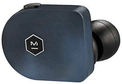 Master & Dynamic MW07SB True Wireless Kopfhörer (3,5h Akkulaufzeit pro Ladung, Edelmetall-Ladecase, IPX4) Steel Blau