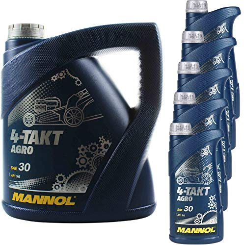 Aceite de motor original Mannol SAE 30 de 4 tiempos AGRO API SG 11191845, 9 litros