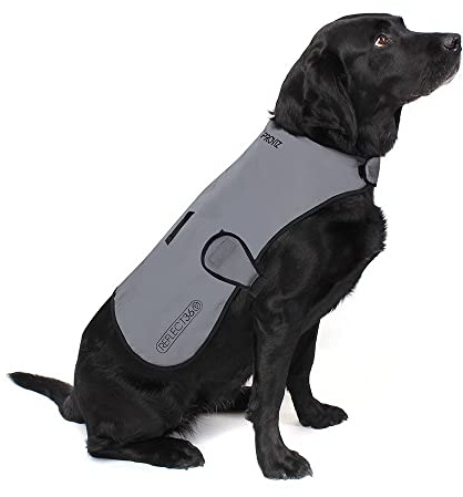 Proviz Reflect360 Micro-Fleece Lined Dog Coat, Silver, Medium