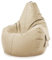 Green Bean Sitzsack mit Rückenlehne 80x70x90cm - Gaming Chair mit 230L Füllung Kuschelig Weich Waschbar - Bean Bag Bodenkissen Lounge Chair Sitzhocker Relax-Sessel Gamer Gamingstuhl Beige
