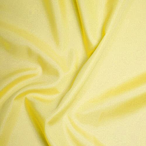 Anti Static Dress Lining Fabric by The Metre 150cm 60 Inch Wide 100% Polyester (Yellow)