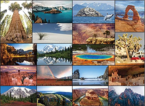 Better Me Our National Parks Puzzle 1000 Teile – USA National Parks Puzzle mit Acadia, Yellowstone, Zion, Arches, Crater Lake, Mount Rainier und mehr, Nationalpark-Geschenk (1000 Teile)