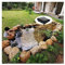 GEREP HDPE Teichfolie Fischteichfolie Gummi Schwarz Schwimmteich Folie für kleine Teiche Fischteiche Gartenbrunnen/Thickness: 0.3mm / 1×4m