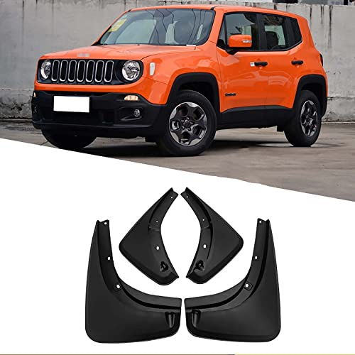 Auto Schmutzfänger Kotflügel für Jeep Renegade 2015-2021 Custom Vordere Hintere Spritzschutz Gummi Kotflügelschutz Radabdeckungen Fender Mud Guard Flaps,4 StüCk