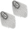 SOIMISS 1 Paar Strass Epaulet Punk Fringe Quaste Schulter Epauletten Silber Schulter Bord Frauen Männer Anzug Zubehör