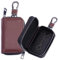 Autoschlüssel Fall Faraday Käfig Autoschlüssel Tasche Autoschlüssel Anti-Hacking Fall Blocker RFID Signal Blocker Protector Anti-Diebstahl Tasche Faraday Tasche Signalblocker (2 Pcs Braun)