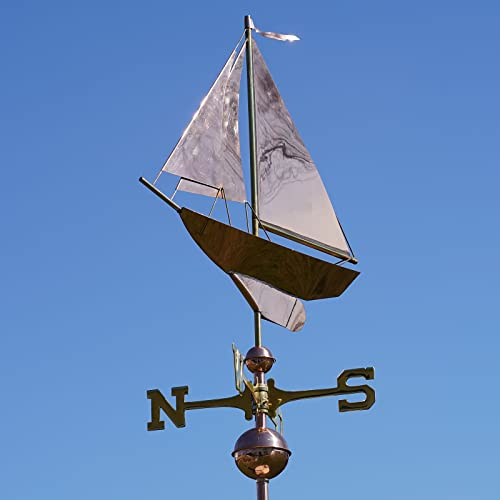 Große Wetterfahne 909 – Segelschiff mit doppeltem Vorsegel