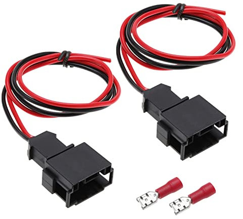The Lord of the Tools 2Pcs Front Car Speaker Wire Replacement Compatible with BMW 3 Series E46 1998-2006 Car Audio Speaker Cord Harness Excellent Adapter 40cm/15.7