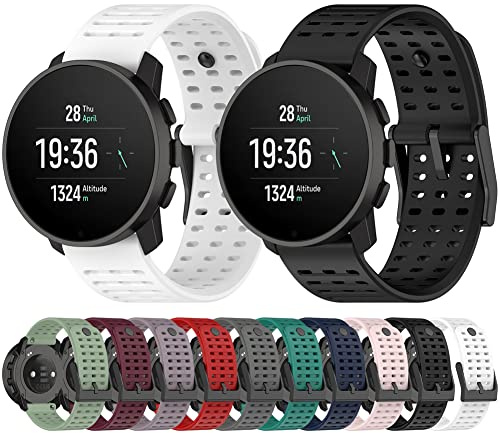 Tyogeephy Armband Kompatibel mit Suunto 9 peak pro/Vertical/Urband 7/ATHLETIC 1, Silikon Ersatzarmband für Vertical/9 peak pro Ersatzbänder Armbänder