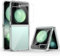 HWeggo Case for Samsung Galaxy Z Flip 5,Clear Slim Phone Case with Outer Screen Protector,Transparent Hard PC Back&Soft TPU Edges,Anti-Scratch Shockproof Protective Cover for Z Flip 5,Full Clear