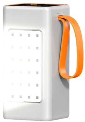 RIDAEX Banque d'alimentation 50000 Mah Grande capacité 66W Charge Ultra Rapide Portable Batterie Externe pour téléphone Portable extérieur,White-70000mAh