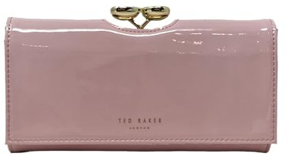 Ted Baker Aleshas Große Geldbörse in Tropfenform, Lackleder, Altrosa, dusky pink, L, Matinee