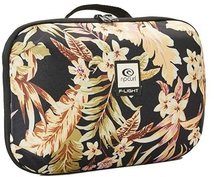RIP CURL | Vanity case ultime Sunday Swell | Trousse de toilette femme semi-rigide en polyester recyclé nombreux rangements | 30 x 23 x 13 cm | Imprimé fleurs tropicales