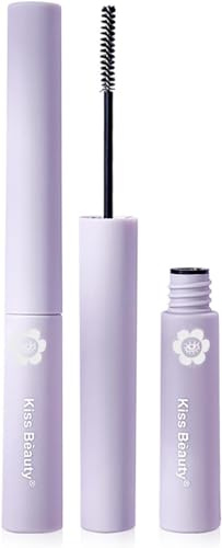 TECH-LINE-DIRECT FASHION ACCESSORIES Wasserdichte Curling Fine Mini Mascara Kiss Beauty Mini Mascara Long Lasting Skinny Micro-Cara 2,5 mm dünne Bürste Schwarz Farbe