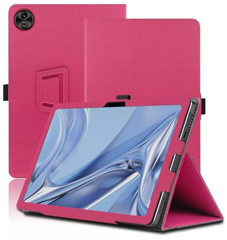 Case for DOOGEE T20 Ultra, 12 inch, DOOGEE T20 Ultra Tablet Case, Folding Stand Protective Cover with Pencil Holder and Wrist Strap, Full Protection. (Red)