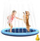 Piscina para Perros Grandes, 170cm Piscina Plegable para Perro, Splash Pad Perro,Antideslizante Tapete de Juegos de Agua, Juguete de Verano para Jardín al Aire Libre,Juguetes de Agua de Verano