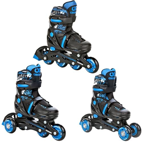 Croxer 3in1 Inlineskates/Triskates/Rollschuhe Croxer Nollan verstellbar (34-37)