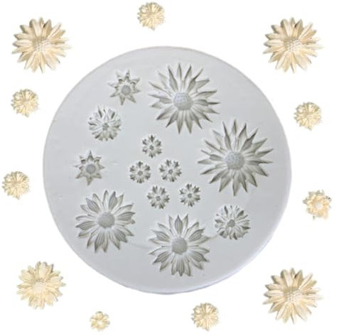 Stampo In Silicone Margherita Da 1 Pezzo, Stampo Per Fiori In Silicone, Stampo Per Fiori In Silicone, Stampo In Silicone Per Fiori, Stampo In Silicone Estivo, Stampo Per Biscotti A Fiori