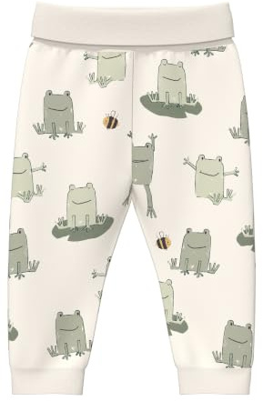 s.Oliver Junior Baby Leggings – Rippbund, leichter Sweat, Print-Detail