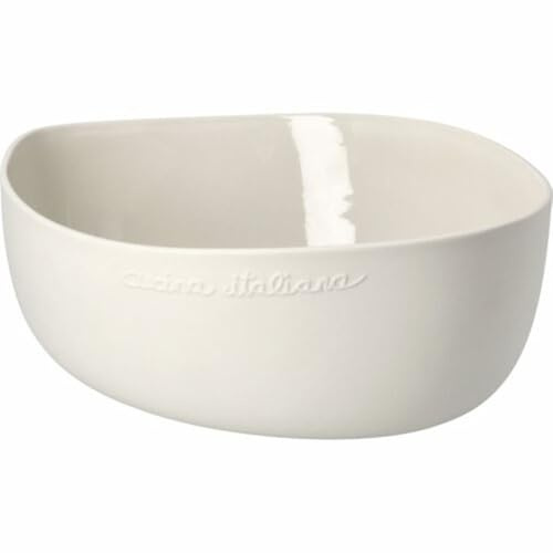 Räder Schüssel „Cucina Italiana“ – Große Steinzeug-Schüssel 30 cm – Für Pasta, Salat & Obst – Beige
