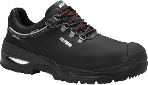 ELTEN Francesco XXSG RU GTX Black Low ESD S3S WR | Sicherheitsschuhe für Damen & Herren, GORE-TEX, Stahlkappe, leicht, atmungsaktiv