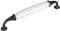 Set de 5 x SO-TECH® Poignée en Porcelaine JOHANNA Finition Argent Vieilli blanc Entraxe 160 mm Poignée de Meuble Poignée