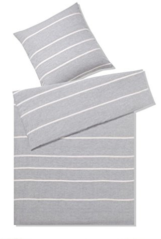 elegante Bettwäsche Relax | 9 grau-Rose - 155 x 220