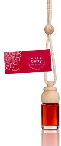 4er Pack Lufterfrischer „Wild Berry“ für Auto, Kleiderschrank & kleine Zimmer – Essenz aus ätherischen Ölen ohne künstliche Duftstoffe – Duftspender als Aufhänger 100% naturrein & langanhaltend á 8 ml