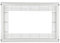 Remle – Embellecedor marco microondas 60x40 cm – blanco
