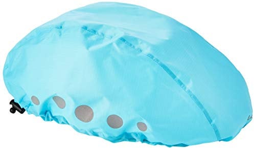 Playshoes Unisex Kinder Regenschutz Für Fahrradhelme Wasserdichter Regenüberzug Helm-Überzug, Türkis, S EU