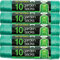 5 x 10 Packs Garden Rubbish Bags - Green Heavy Duty 50 litres x 10 pack - 89cm Extra Strong Bin Sacks With Tie Handles