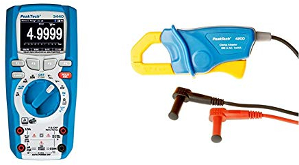 PeakTech 18157 True RMS Profi-Multimeter und PeakTech 200 Stromklemmenadapter-AC für Digitalmultimeter