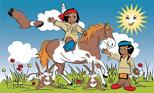 U24 Fahne Flagge Indianer Kinder 90 x 150 cm
