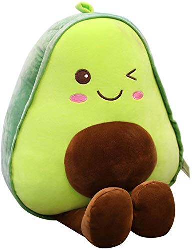 Bprtcra Avocado-Plüsch-Spielzeug, gefülltes Mini-Kissen, Puppenkissen für Auto, Sofa, Dekoration, Avocado-Puppe, Weihnachten, Geburtstag, Geschenk, Plüsch (30 cm)