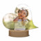 CHRISCK design Foto Nachtlicht mit LED Beleuchtung und Holzsockel - personalisiertes Standbild in Herzform und eigenem Foto - Größe ca. 18,5 x 15 cm