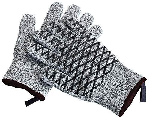 Maximex Hitze- und Schneidschutzhandschuhe, Herrengröße, 1 Paar, Schwarz