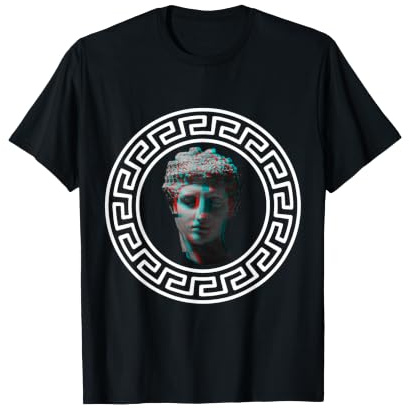 Griechische Statue im Vaporwave-Stil T-Shirt