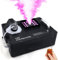 TCFUNDY - Máquina de niebla de 1500 W para Halloween, DMX RGB 3 en 1 24 LED de humo de la máquina de iluminación de escenario vertical con control remoto