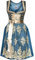 Alpenmärchen Midi Dirndl aus Exklusiver Kollektion inkl. Schürze Gr.50 - ALM916