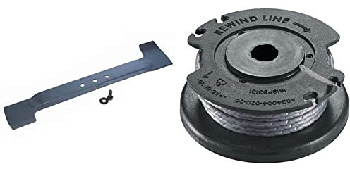 Bosch F016800272 Replacement Blade for Rotak 37 & Easygrasscut Spool with 4 m 1.6mm Line