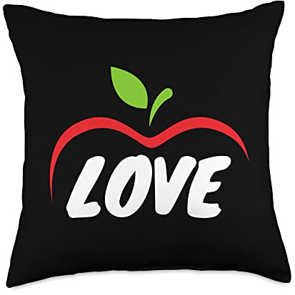 Apples Fruit Themed Apple Picker Loves Apples Throw Pillow