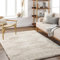 Livabliss Tuzla Shaggy Berber Teppich - Flauschiger Teppich groß für Wohnzimmer, Esszimmer, Schlafzimmer, Langflor Hochflor Teppiche flauschig - 160x220 cm, Wohnzimmerteppich in Hellbeige und Weiß
