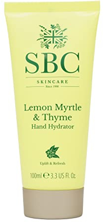 SBC Skincare Lemon Myrte & Thymian Hand Hydrator 100ml, feuchtigkeitsspendende, beruhigende Handcreme, veganfreundlich
