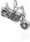 NKlaus Kettenanhänger Motorrad Jasmin 925 Silber 23x13mm Bike Silberanhänger Amulett 10183