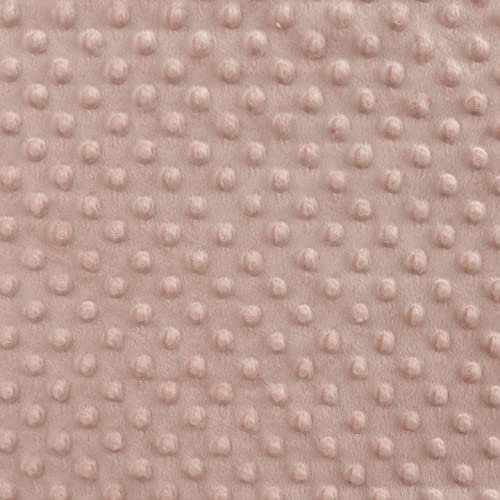 Minky Chantal-Stoff-Kuschelweich & wärmend-Decken, Pullover, Nicki, Nähen-250g/ Qm-50 cm Schritte-Meterware-ca. 150 cm breit-29 Farben (Old Rose)