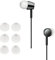 kwmobile 6 Almohadillas Compatible con Sony WI-C300 / WI-C400 / MDR-XB55AP / MDR-EX155AP - Eartips para Cascos - 3 tamaños S M L - Blanco